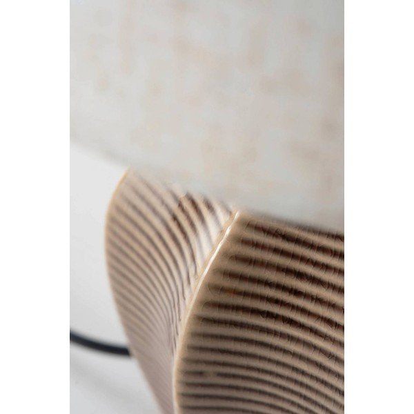 Bež/tamno smeđa stolna lampa keramička (visina 34 cm) Wera – Jotex-image-4