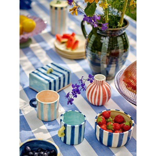 Plava keramička posuda za maslac Phoenix – Bloomingville-image-2