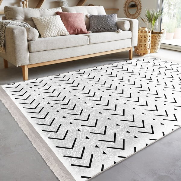 Bijeli tepih 160x230 cm - Mila Home-image-2