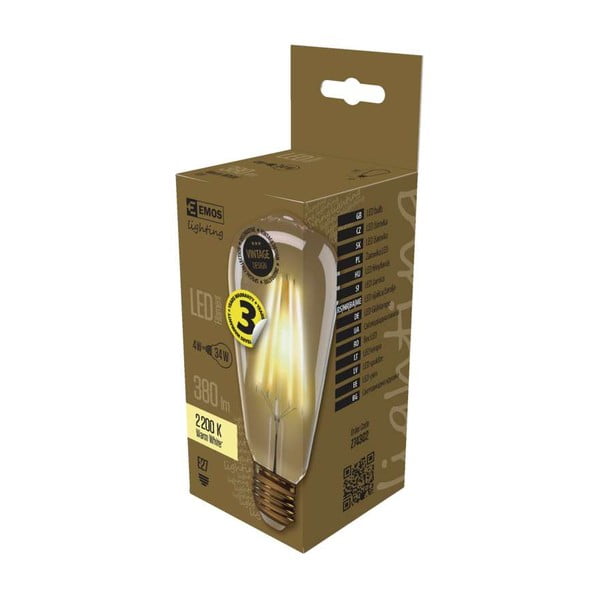 LED žarulja EMOS Vintage ST64 Warm white, 4W E27-image-2