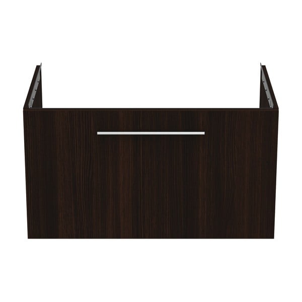 Tamno smeđi zidni ormarić za ispod umivaonika u dekoru hrasta 80x44 cm i.Life B – Ideal Standard