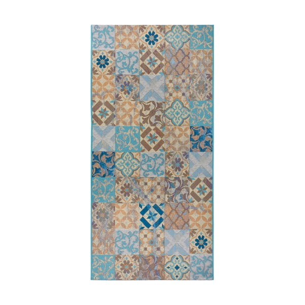 Plavi tepih staza 75x150 cm Cappuccino Mosaik – Hanse Home