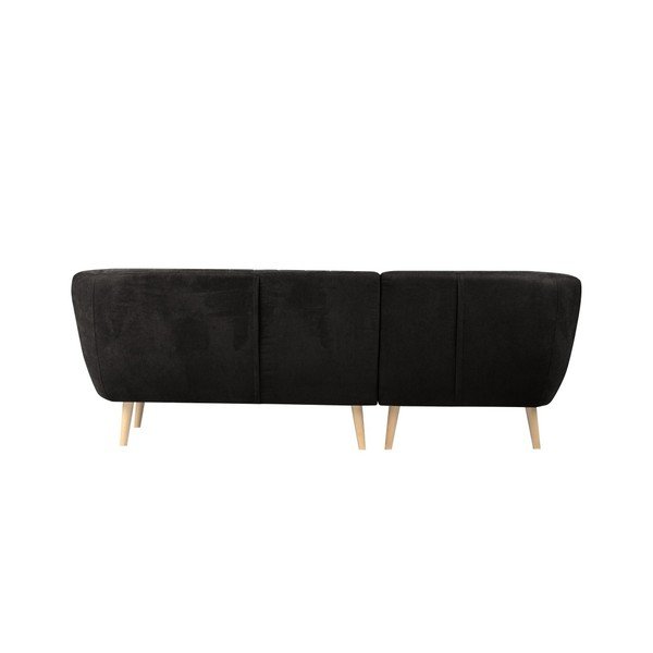 Crni kauč s ležaljkom na lijevoj strani Mazzini Sofas Sardaigne-image-2