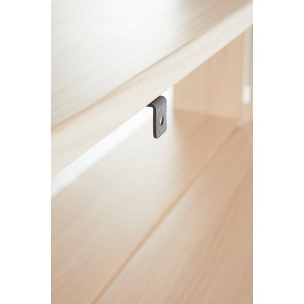 Regal od masivnog bora u prirodnoj boji 140x180x40 cm Tottori – Jotex-image-3