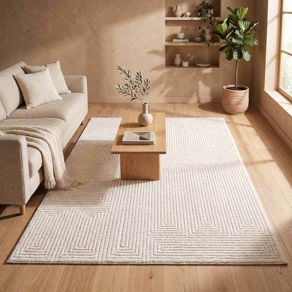 Krem tepih 200x290 cm Labyrinth – ESTE-image-2