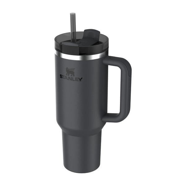 Crna termosica od nehrđajućeg čelika sa slamkom 1,18 l Quencher H2.0 FlowState Tumbler Black – Stanley-image-3