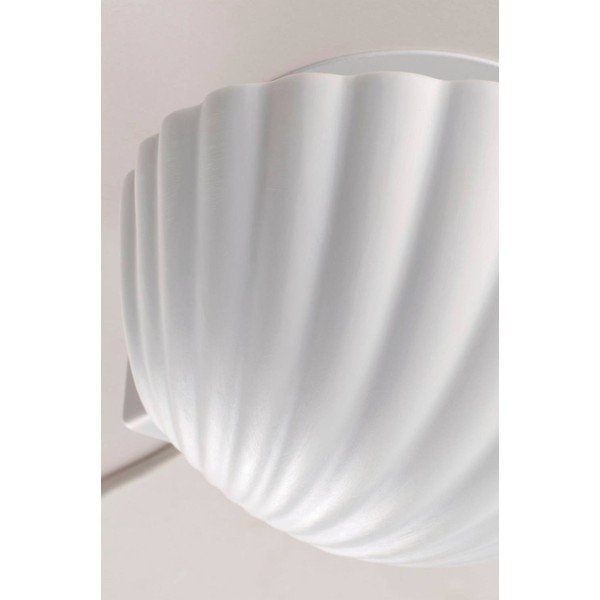 Bijela zidna lampa od kamenine s utikačem Shelly – Jotex-image-4