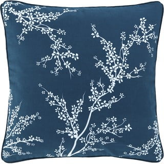 Plava pamučna ukrasna jastučnica Westwing Collection Jada, 40 x 40 cm