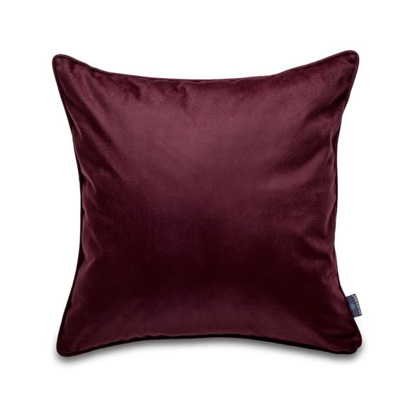 Dark Crvena premaza na jastuku s velvetom površine opovrgava patlidžan, 50 x 50 cm