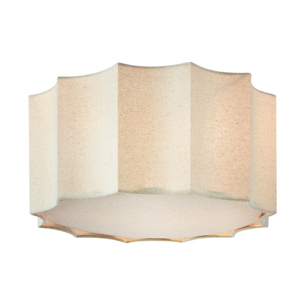 Bež metalna stropna svjetiljka s tekstilnim sjenilom ø 35 cm Olea – Markslöjd