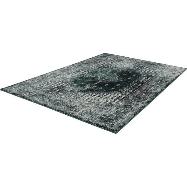 Petrolej zeleni vuneni tepih 133x180 cm Eve – Agnella-image-4