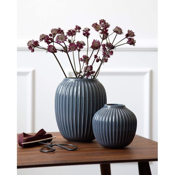 Antracit kamena vaza Kähler Design Hammershoi, visina 12,5 cm-image-1