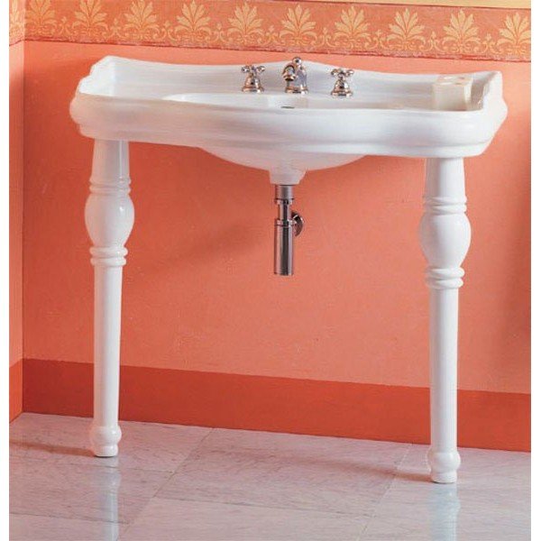 Bijeli keramički umivaonik 100x54,5 cm Retro – Sapho-image-1
