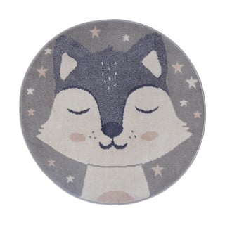 Sivi dječji tepih ø 100 cm Fox – Hanse Home
