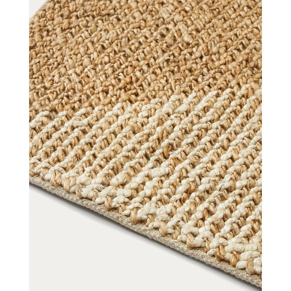 Bež/krem juten tepih 160x230 cm Maelan – Kave Home-image-4