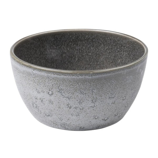 Siva zemljana zdjela s unutarnjom glazurom u sivoj Bitz Mensa, promjer 14 cm