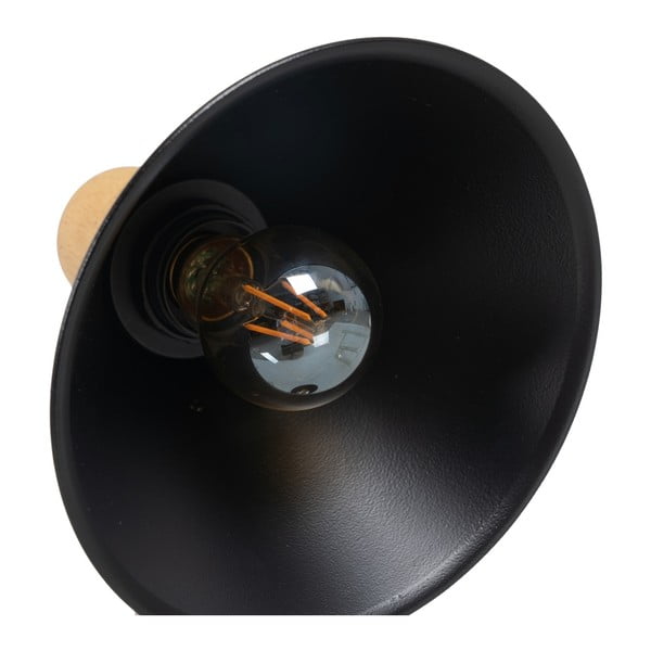 Crna/u prirodnoj boji stolna lampa s metalnim sjenilom (visina 55 cm) – Ixia-image-2