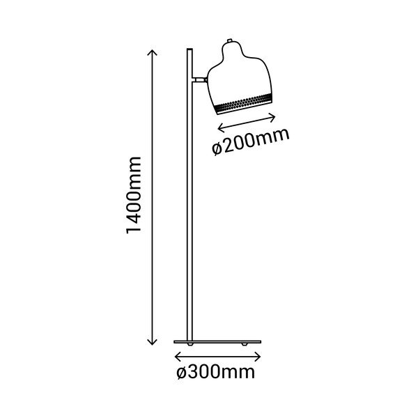 Siva podna svjetiljka SULION Isa, visina 140 cm-image-2