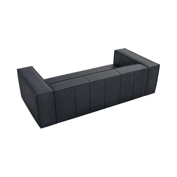 Tamno plava kožna sofa 227 cm Madame – Windsor & Co Sofas-image-3