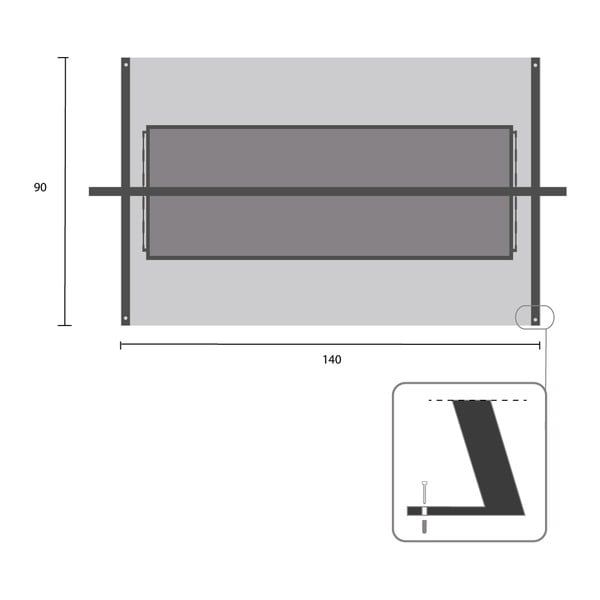 Crna metalna vrtna ljuljačka Kari - Garden Pleasure-image-1