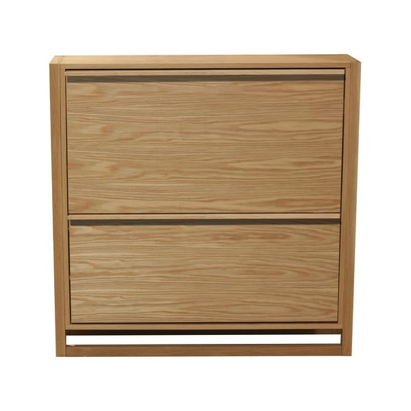 Preklopni ormarić za cipele u dekoru hrasta u prirodnoj boji NewEst – Woodman-image-2