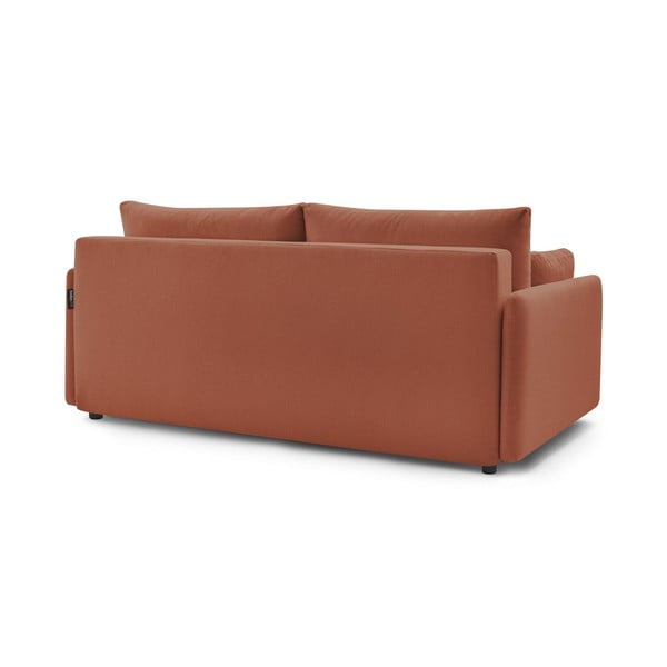 Narančasta sklopiva sofa 211 cm Marcel – Bobochic Paris-image-4