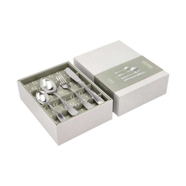 Pribor 16 kom od nehrđajućeg čelika u srebrnoj boji Attaché – Gense-image-2