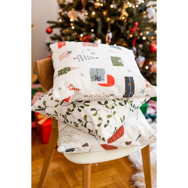 Ukrasne jastučnice u setu 4 kom s božićnim motivom 45x45 cm Santa – Butter Kings-image-1
