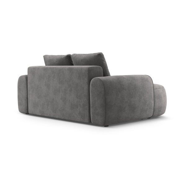 Siva baršunasti sofa 175 cm Linz – Cosmopolitan Design-image-3