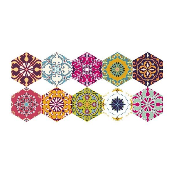 Set od 10 vodootpornih podnih naljepnica Ambiance Dafne, 20 x 18 cm-image-2