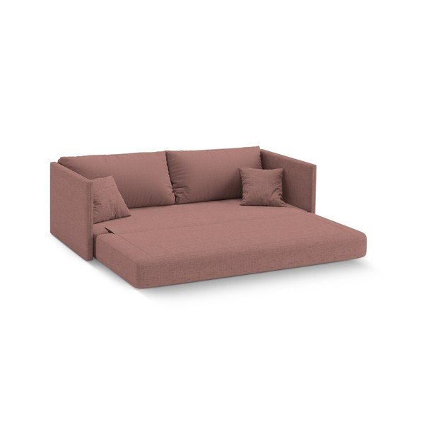 Ružičasta sklopiva sofa od šenila 209 cm Shannon – Cosmopolitan Design-image-2