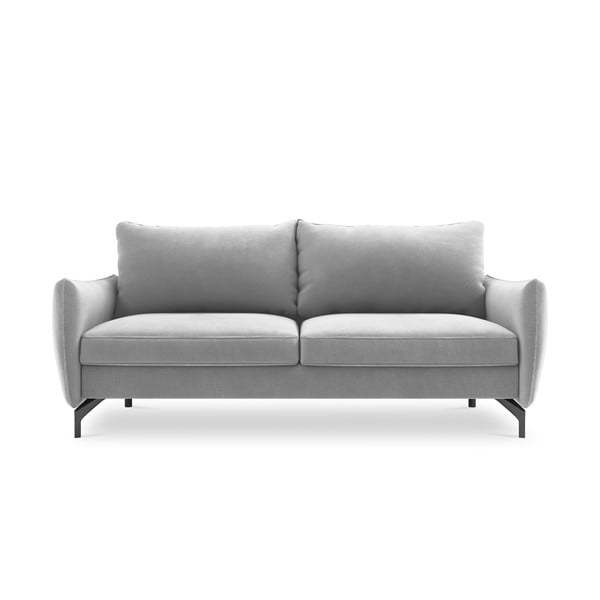 Svijetlo sivi baršunasti kauč na razvlačenje Interieurs 86 Stendhal
