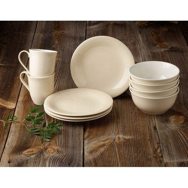 Bijelo-bež porculanska zdjela Villeroy & Boch Like Color Loop, 0,75 l-image-1