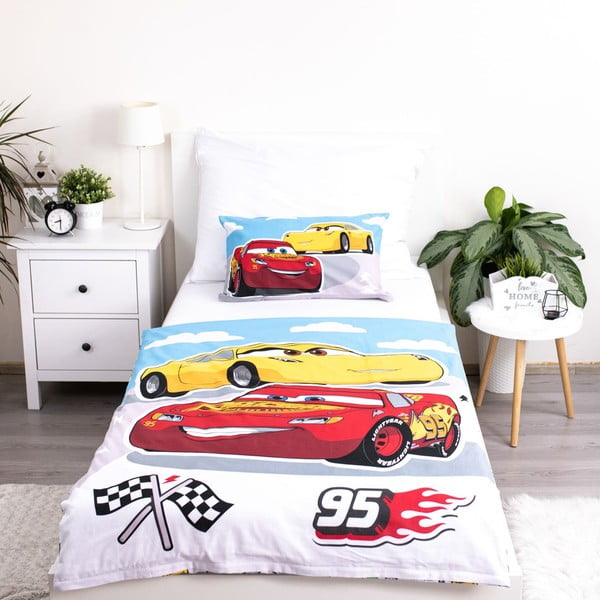 Pamučna dječja posteljina za dječji krevetić 100x135 cm Cars – Jerry Fabrics-image-2