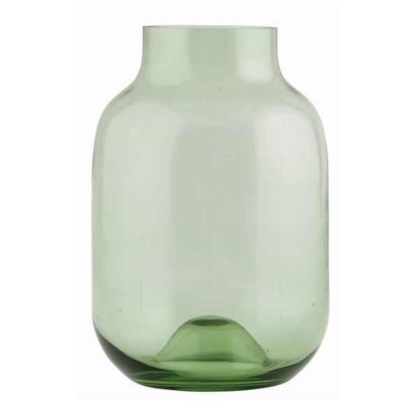 Zelena staklena velika vaza