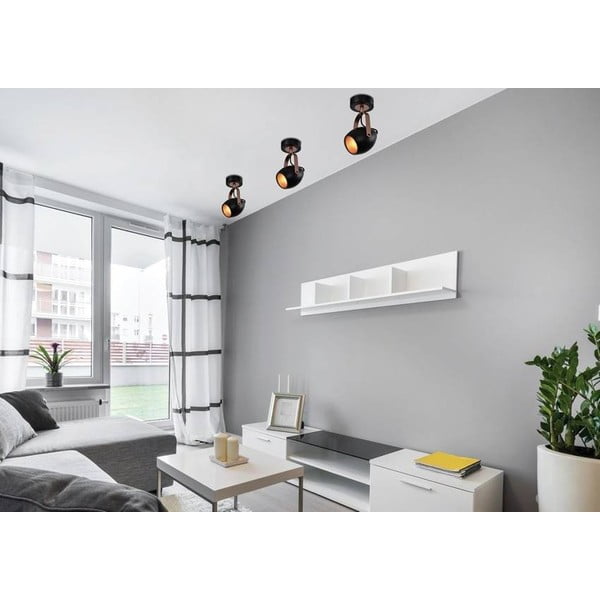 Crna metalna zidna lampa Anica - Candellux Lighting-image-1