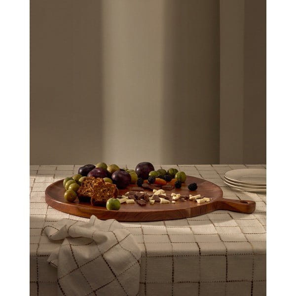 Drvena daska za rezanje za serviranje ø 50 cm Eitene – Kave Home-image-1