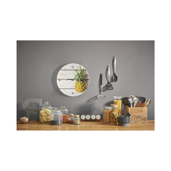 Zidni sat Styler Glassclock Pineapple, ⌀ 30 cm-image-1