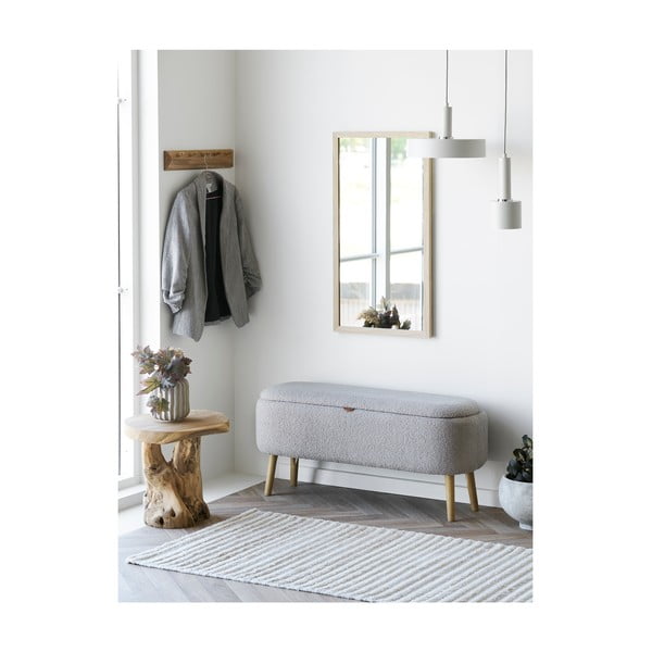 Zidna vješalica od punog hrasta u prirodnoj boji 50 cm Barco – House Nordic-image-3