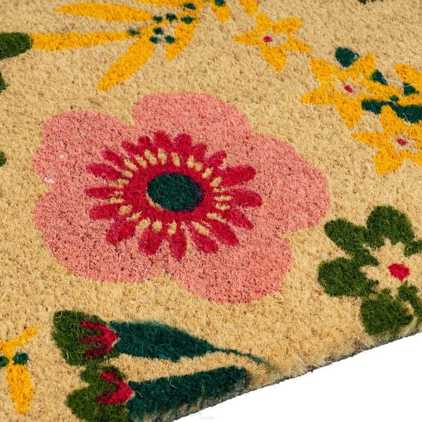 Otirač od kokosovih vlakana 40x60 cm Flora – Casa Selección-image-2