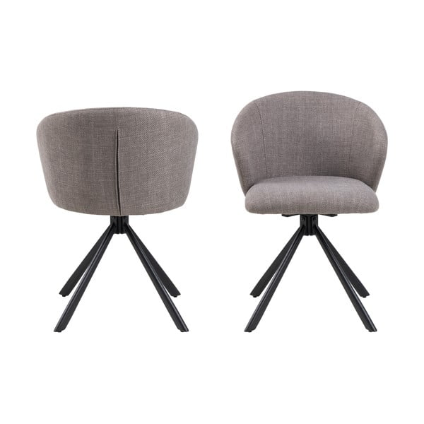 Sive podstavljene blagovaonske stolice u setu 2 kom Pippa – Actona-image-2