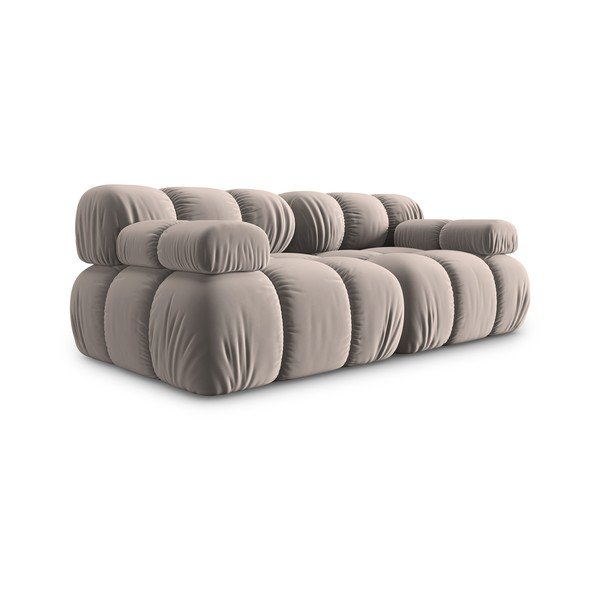 Svjetlo smeđa baršunasti sofa 188 cm Bellis – Micadoni -image-3