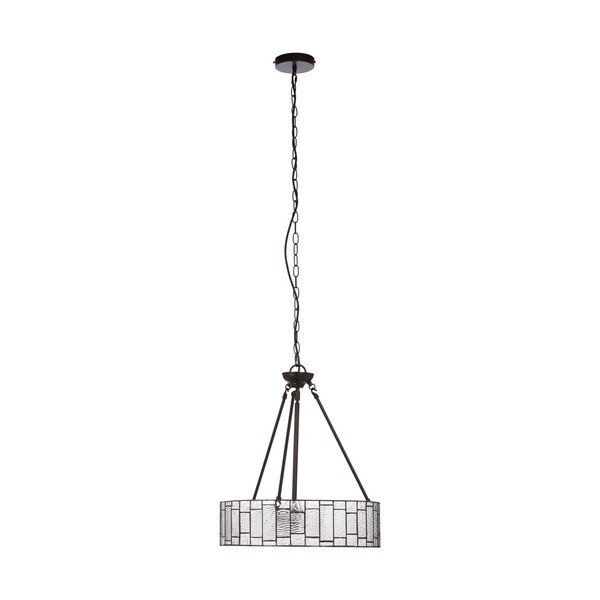 Metalna viseća svjetiljka sa staklenim sjenilom ø 46 cm Waldorf – Premier Housewares