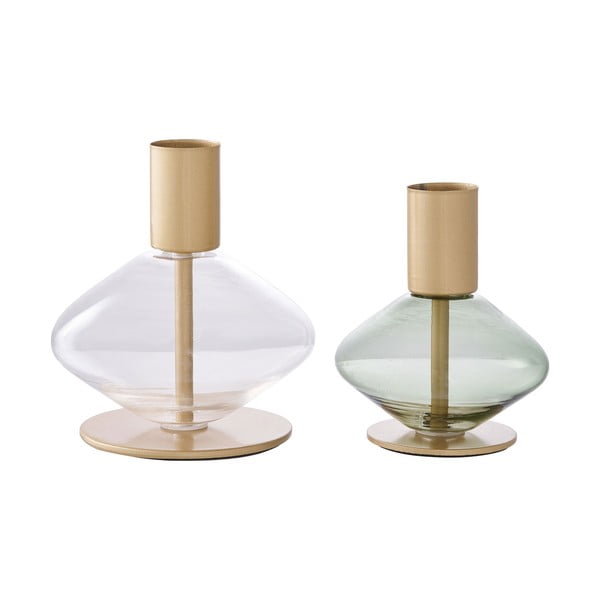 Stakleni svijećnjaci u setu 2 kom – House Nordic