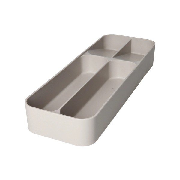 Sivi plastičan organizator pribora 13,5 x 39 cm – Brandani