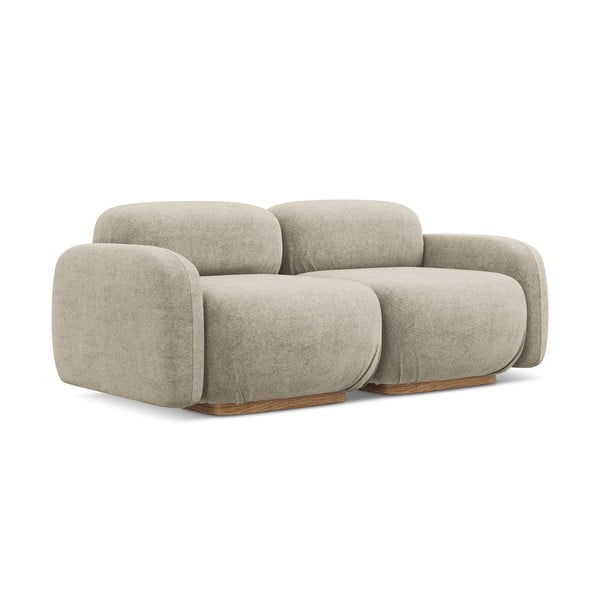 Bež sofa od bouclé tkanine 190 cm Ailani – Makamii-image-2
