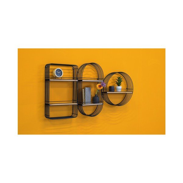 Crna zidna polica Leitmotiv Rectangle-image-3