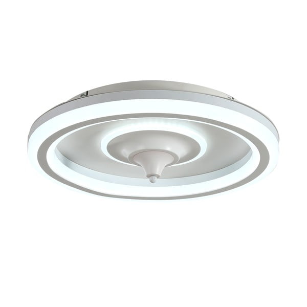 Bijela LED stropna svjetiljka s daljinskim upravljačem/s ventilatorom Alan – SULION-image-3