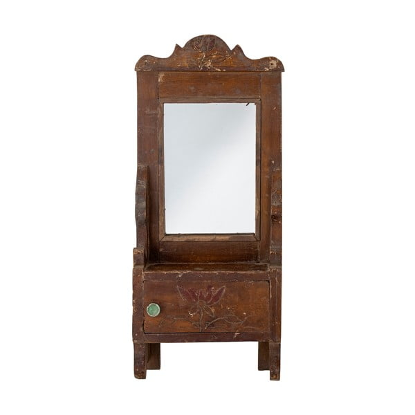 Zidno ogledalo s okvirom od masivnog drveta 17,5x43 cm Sehar – Bloomingville