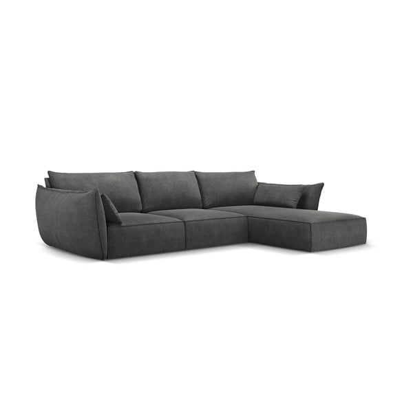 Siva kutna garnitura (desni kut) Vanda - Mazzini Sofas-image-2
